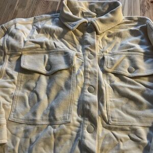 Aerie Cream Button-Up Jacket Women’s XL